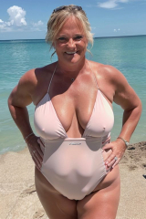 Diane Tanner a Hot Slutty Teacher Exposed at the Beach 2