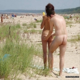 sexy nudist couples in holiday snapshots