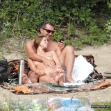 sexy nudist couples in holiday snapshots