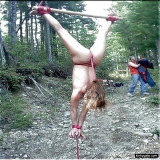 Female Slaves hanging in the air
