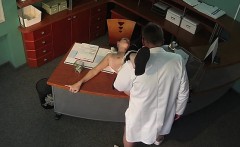 Doctor Fucks Sexy Babe In Waiting Room On Security Cam