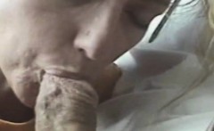 Older Blonde Crack Whore Sucking Dick In Front Seat