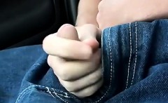Horny Billy Gets On The Passenger Seat And Jerks His Dick