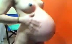 Cute Pregnant Chick Teasing