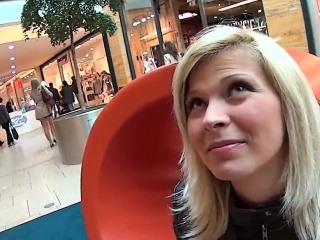 Exceptional czech cutie was seduced in the mall and plowed i