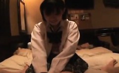 Enchanting Oriental Schoolgirl Shows Off Her Blowjob Abilit