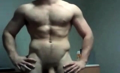 Super hot brunette boyfriend shows his perfect ass on webcam