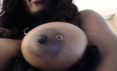 Huge nipples blowjob and masturbate part2