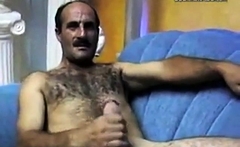 Hot Hairy Turkish Daddy Jacks Off Solo