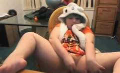 Chubby Emo Teen on Skype!
