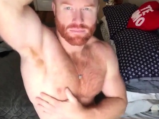 Ginger Hunk Seth Forena Bed Jerks his Cock Until He Cums