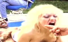 Trashy Housewife Gets Swinger Sex Outdoors For Arousement