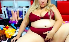 Fat Ass Blonde Goes Doggy with Panties to the Side