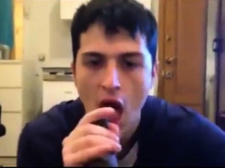 White Mexican Young Boy Sucking Black Cock Eating Cums