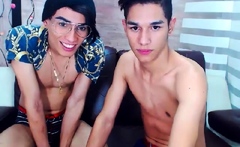 Gay clip Mexican twinks go gay bareback