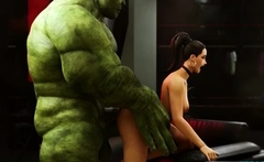 Hulk And She-Hulk Having Fun