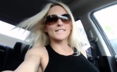 MILF Orgasm In Her Car