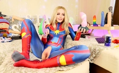 Sia Siberia Captain Marvel Tests New Bad Dragon Toys Xxx