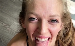 Sexy amateur blonde blowjob amp cumshot HD