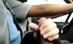 Big Dick Flash for Taxi Driver - Gay Latino Handjob