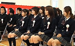 Japanese babe during graduation